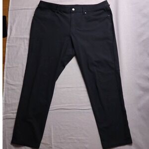 Mens Lululemon Black Performance Stretch Pants Fit Casual Dress Pants 38‎